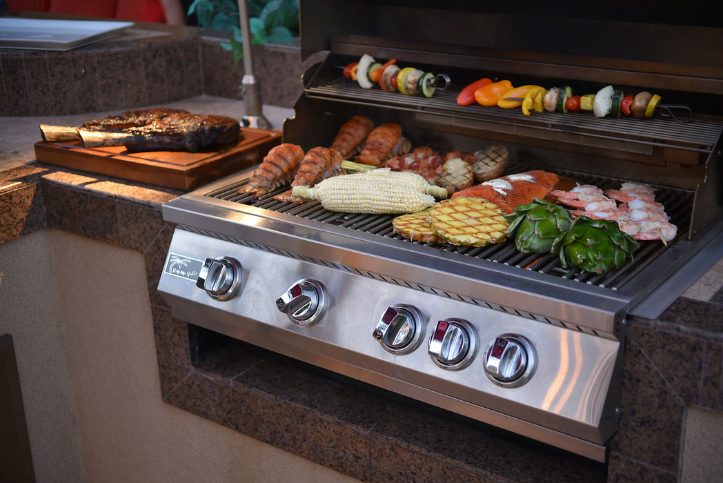 Kokomo 32 inch Built in Gas Grill (4 Burner/ Back Burners)
