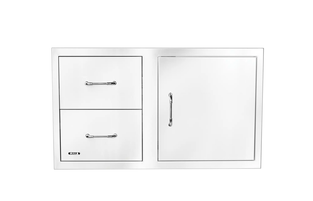 Bull Stainless-Steel Door-Propane Drawer Combo with Reveal