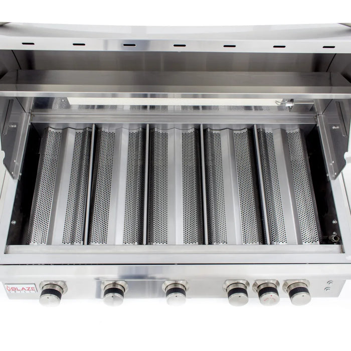 Blaze 40-Inch 5-Burner LTE Gas Grill w/ Rear Burner & Built-in Lighting System