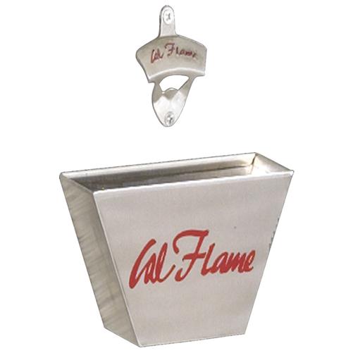 Cal Flame Mountable Stainless Steel Bottle Opener and Catcher