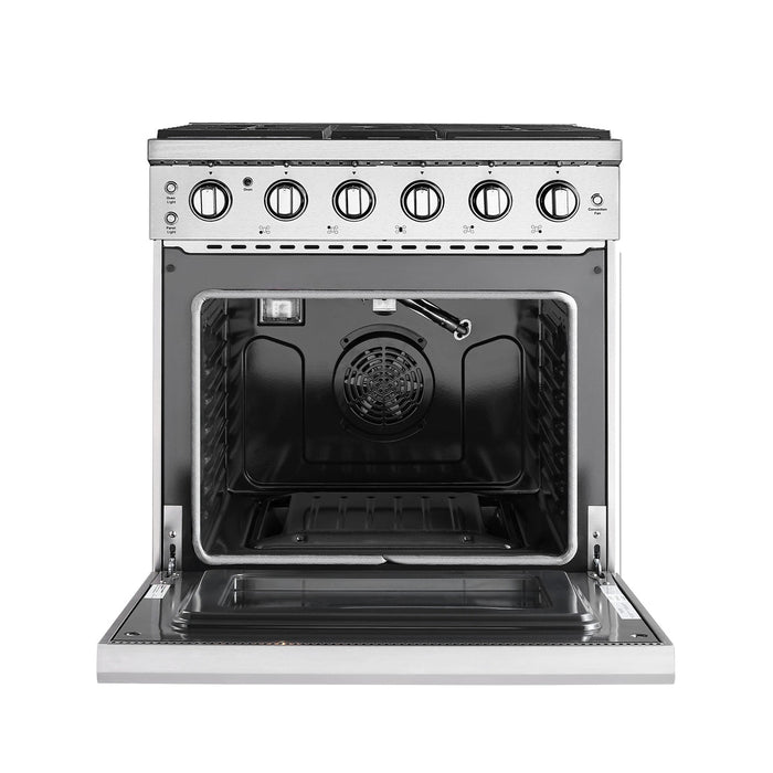 Empava 30 In. Pro-Style Slide-in Single Oven Gas Range