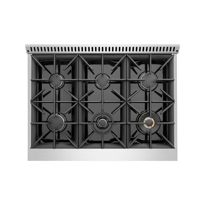 Empava 36-inch Pro-Style Slide-In Single Oven Gas Range