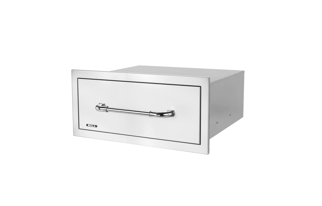 Bull Large Single Stainless-Steel Drawer with Reveal