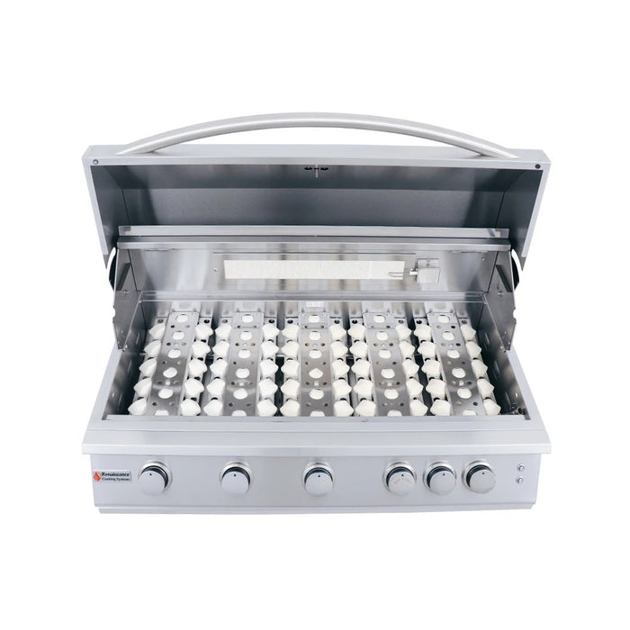 RCS 40 inch Premier "L" Series Built-In Grill w/ LED LIghts