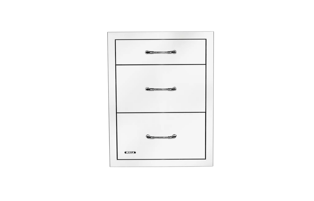 Bull Stainless Steel Triple Drawer System with Reveal