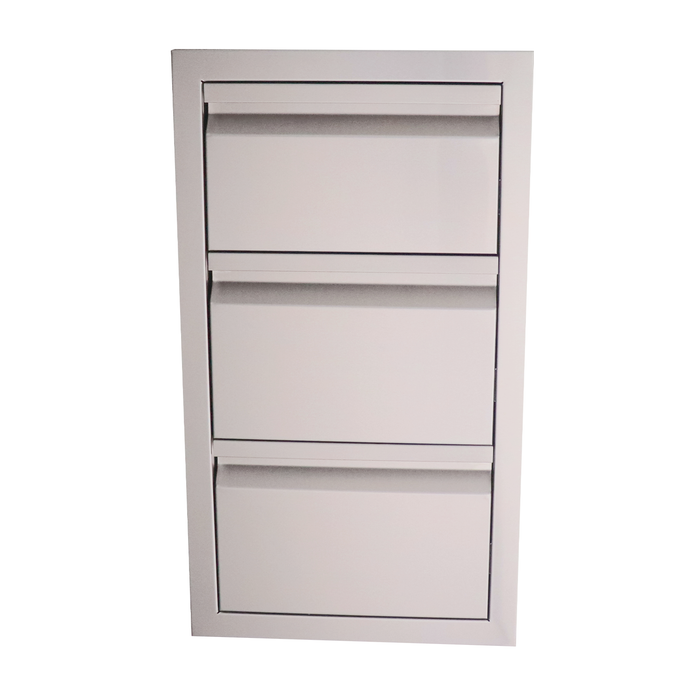 RCS The Valiant Series Stainless Steel Triple Drawer Fully Enclosed