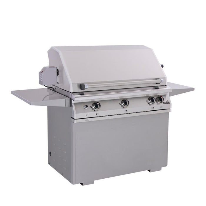 PGS Grills - Legacy - 39 Inch Pacifica Gourmet Stainless Steel Grill Head featuring an Infrared Rotisserie Burner