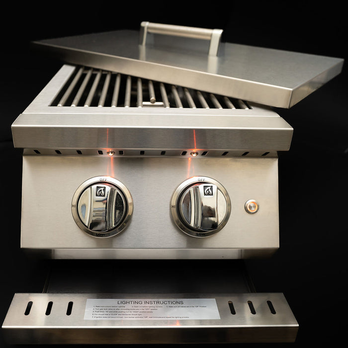 KoKoMo Grills Professional Double Side Burner w/ removable cover