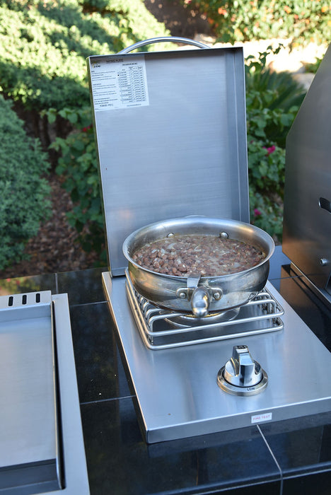 KoKoMo Built In Single Side Burner with removable cover - NG