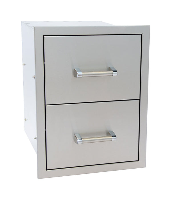 KoKoMo Outdoor Kitchen Stainless Steel Double Drawer