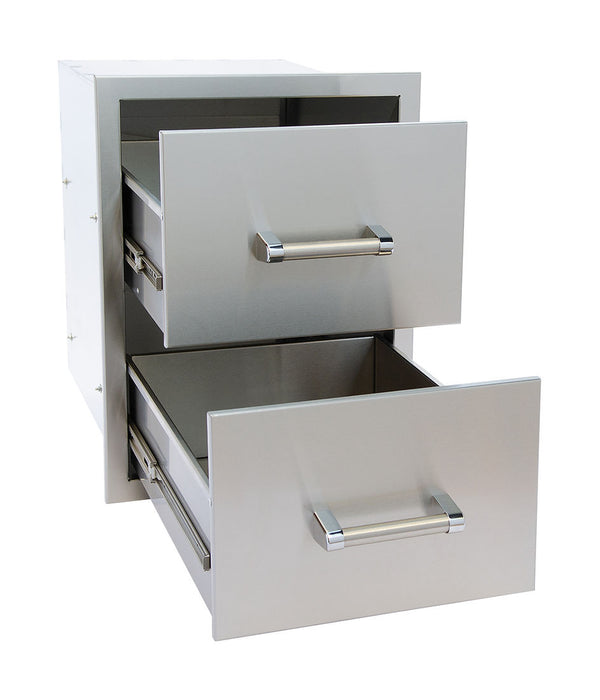 KoKoMo Outdoor Kitchen Stainless Steel Double Drawer