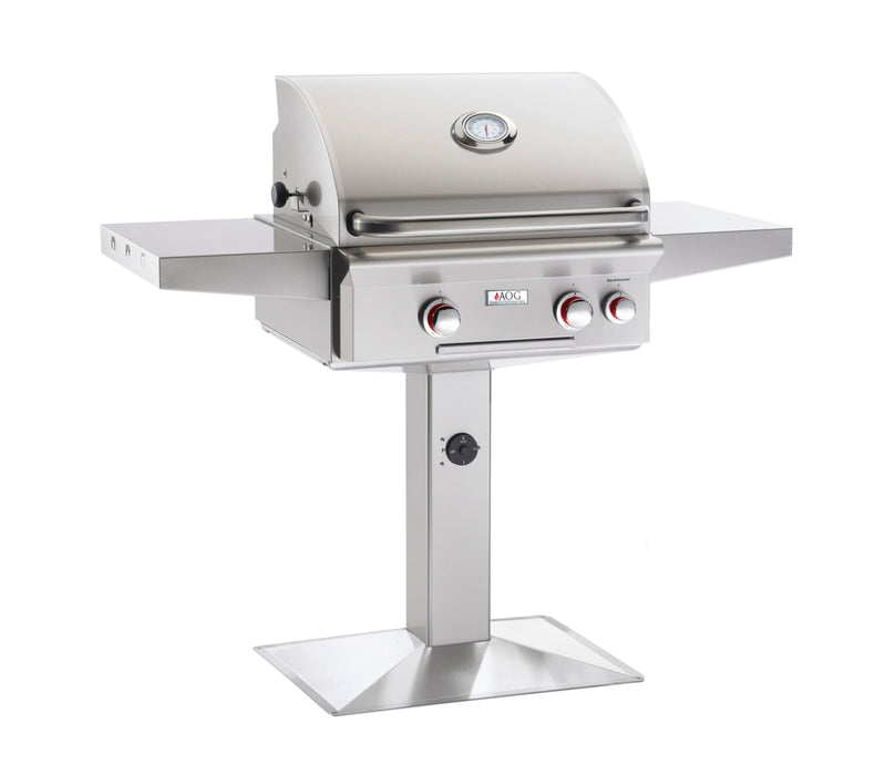 AOG 24 Inch Patio Post Grills w/Rapid Light-w/ Back-Burner