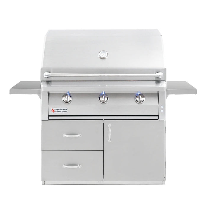 RCS 42 inch ARG Built-In Grill on Freestanding Cart