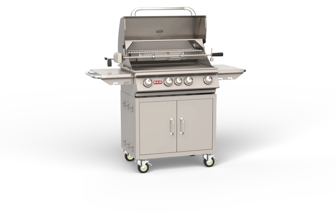 Bull Angus – 30 in Stainless Steel Drop-In Grill w/ Cart