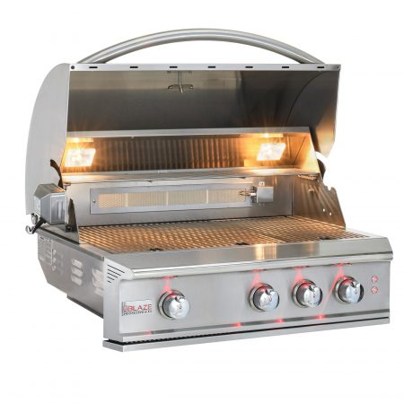 Blaze Professional LUX 34-Inch 3 Burner Built-In Gas Grill w/ Rear Infrared Burner