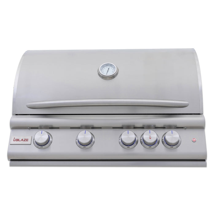 Blaze 32-Inch 4-Burner Premium LTE+ Gas Grill w/ Rear Burner & Built-in Lighting System