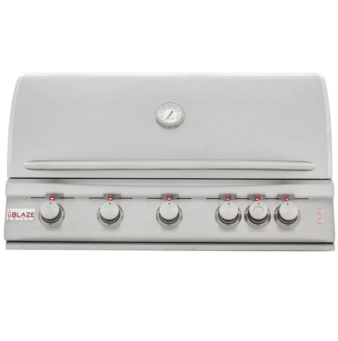 Blaze 40-Inch 5-Burner LTE Gas Grill w/ Rear Burner & Built-in Lighting System