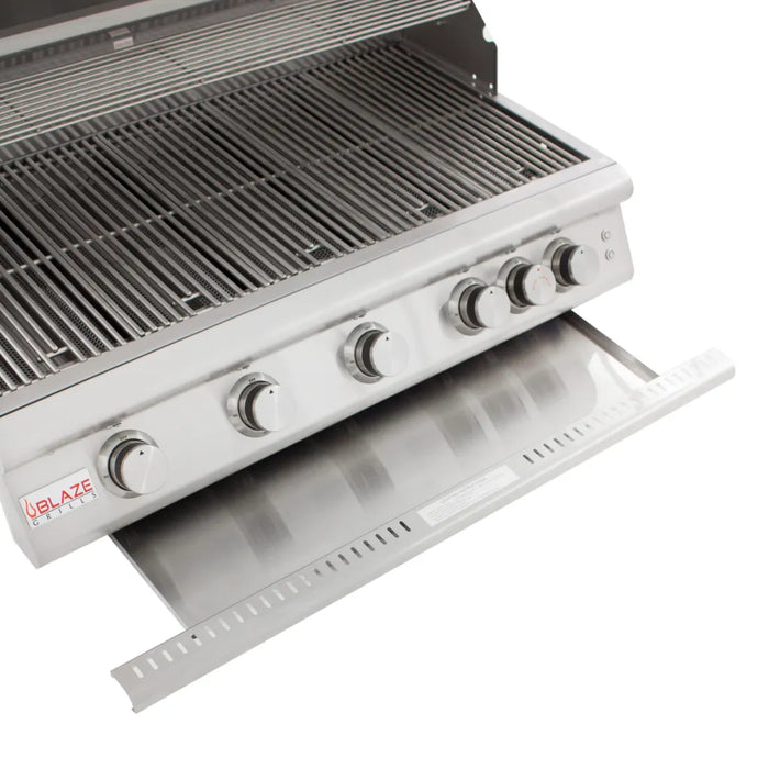 Blaze 40-Inch 5-Burner LTE Gas Grill w/ Rear Burner & Built-in Lighting System