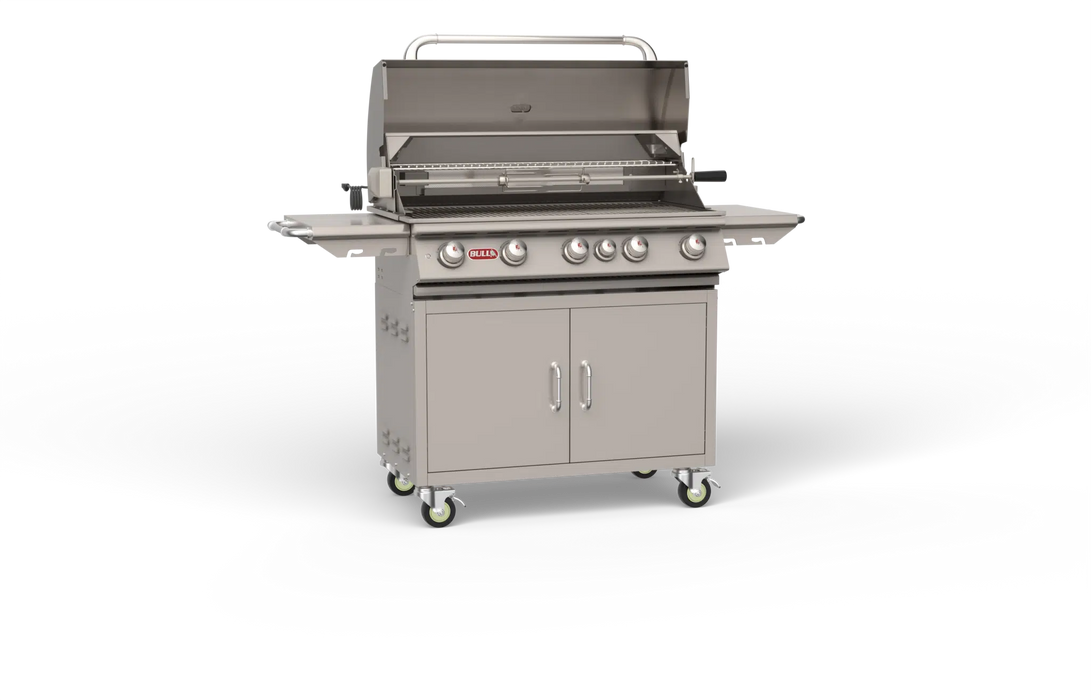 Bull Brahma Cart – 5 Burner Stainless Steel Gas Barbecue