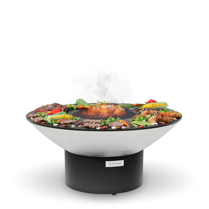 ArteFlame 40" Fire Pit with Cooking Surface & Low Round Base (10)