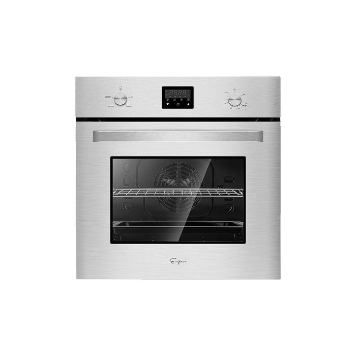 Empava 24-inch Single Gas Wall Oven with 2.3 Cubic Feet Capacity, Specifically Designed for Natural Gas