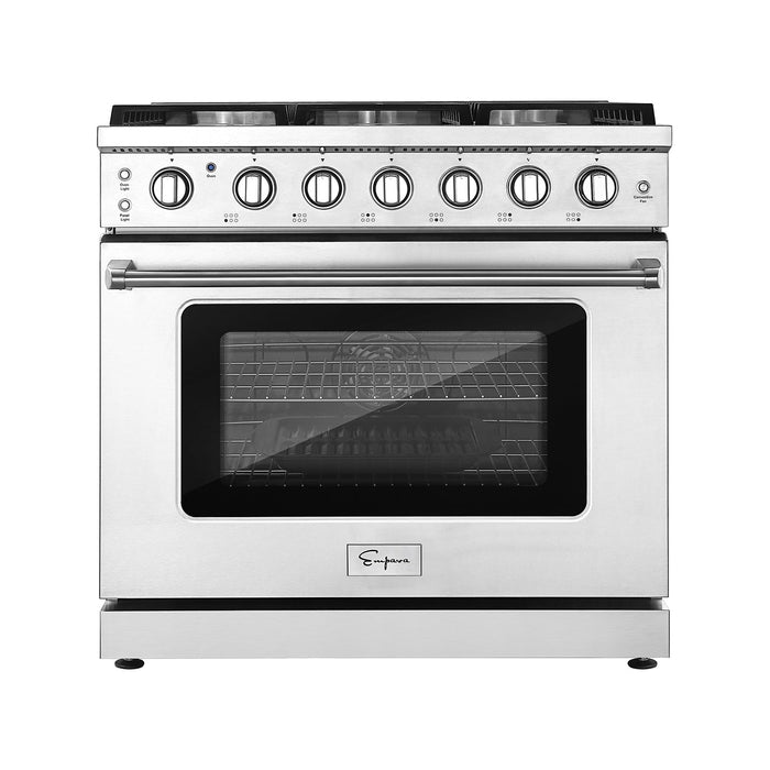 Empava 36-inch Gas Range with a Professional-Style Slide-in Design and Single Oven