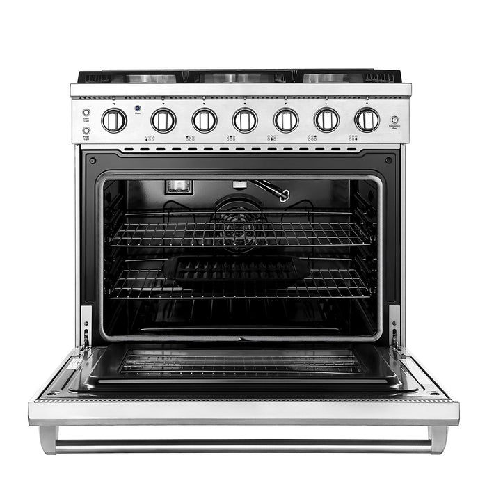 Empava 36-inch Gas Range with a Professional-Style Slide-in Design and Single Oven