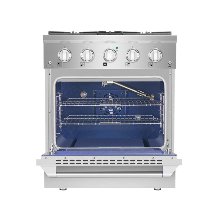 Empava 30 in. Pro-Style Slide-In Single Oven Gas Range