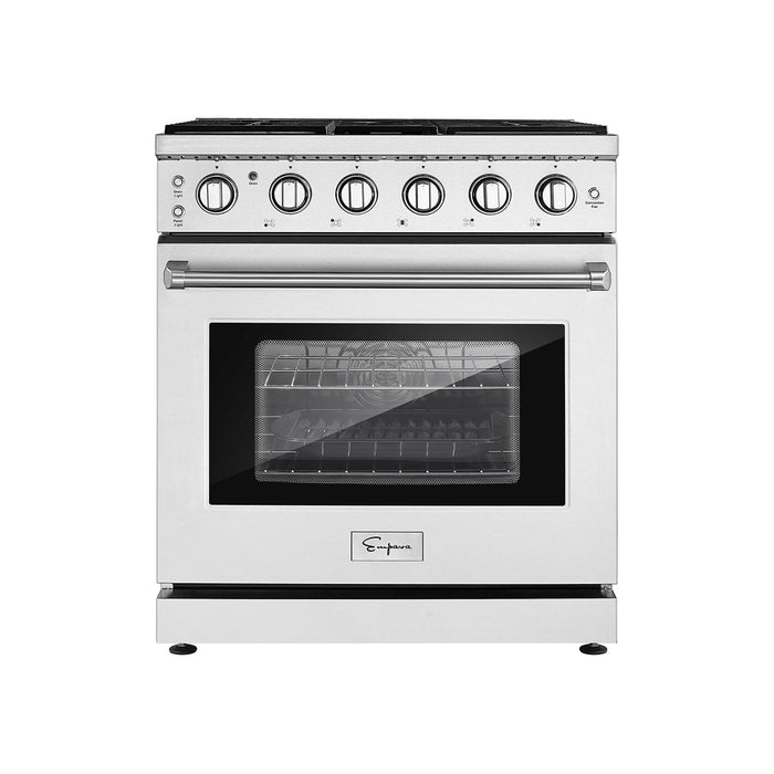 Empava 30 In. Pro-Style Slide-in Single Oven Gas Range