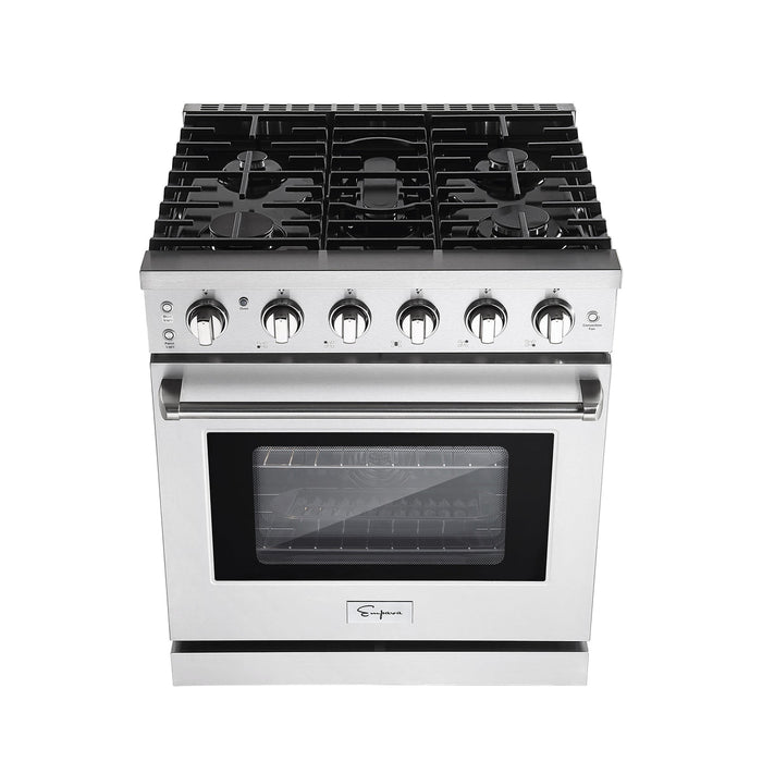 Empava 30 In. Pro-Style Slide-in Single Oven Gas Range