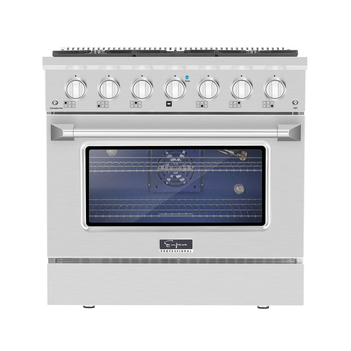 Empava 36-inch Pro-Style Slide-In Single Oven Gas Range