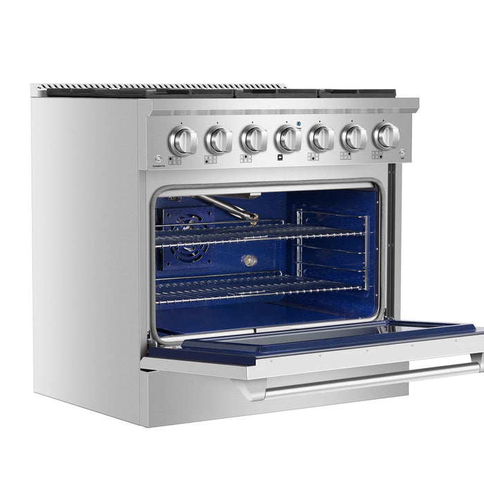 Empava 36-inch Pro-Style Slide-In Single Oven Gas Range