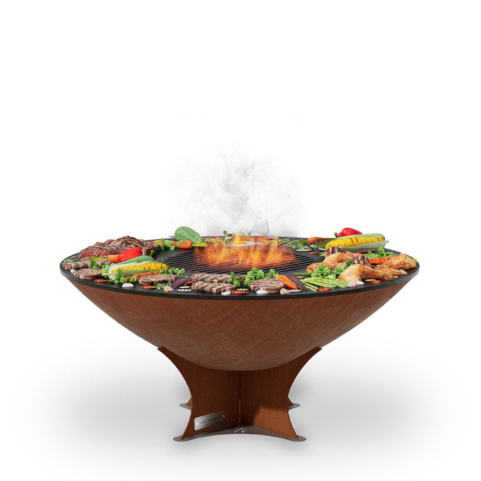 ArteFlame 40" Fire Pit Equipped with a Cooking Surface and Euro Base (10)