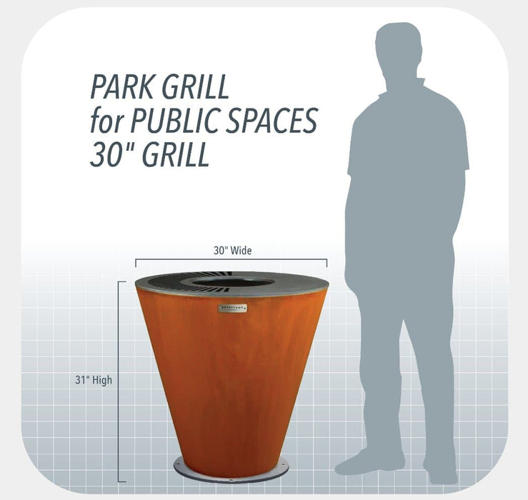 ArtFlame 30 in Grills for Public Spaces and High-Traffic Areas in Parks