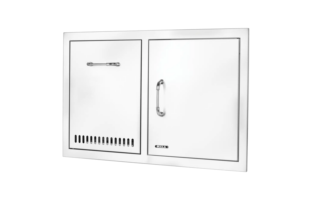 Bull Stainless-Steel Door/Propane Drawer Combo with Reveal