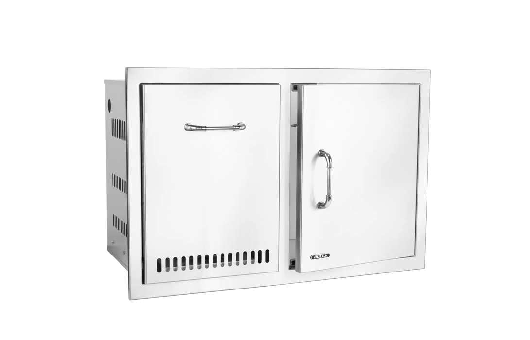 Bull Stainless-Steel Door/Propane Drawer Combo with Reveal
