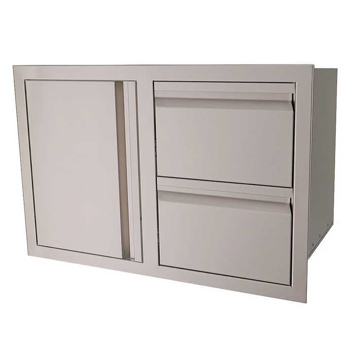 RCS Double Drawers w/ Single Door