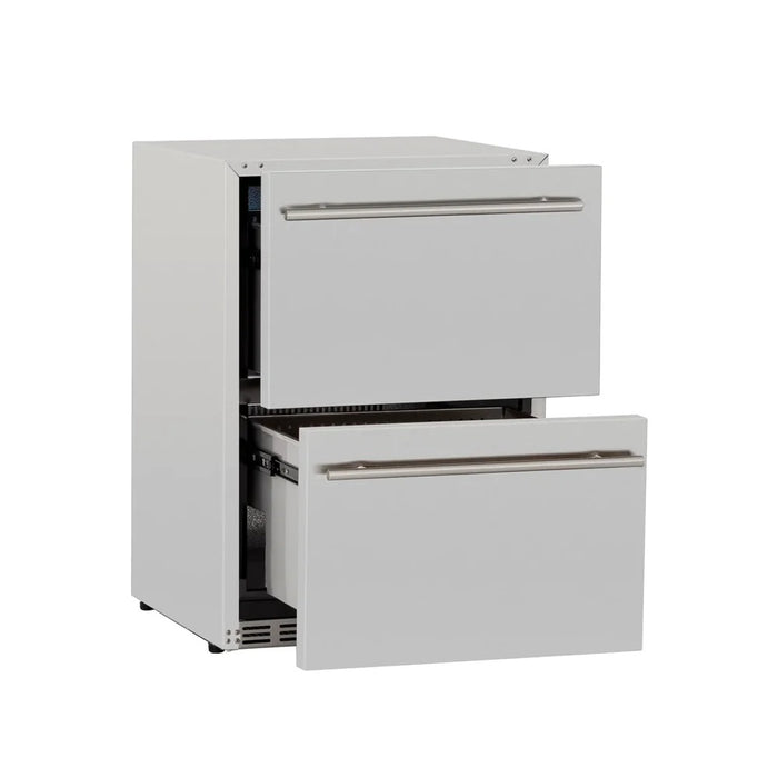 RCS Stainless Two Drawer Refrigerator-UL rated