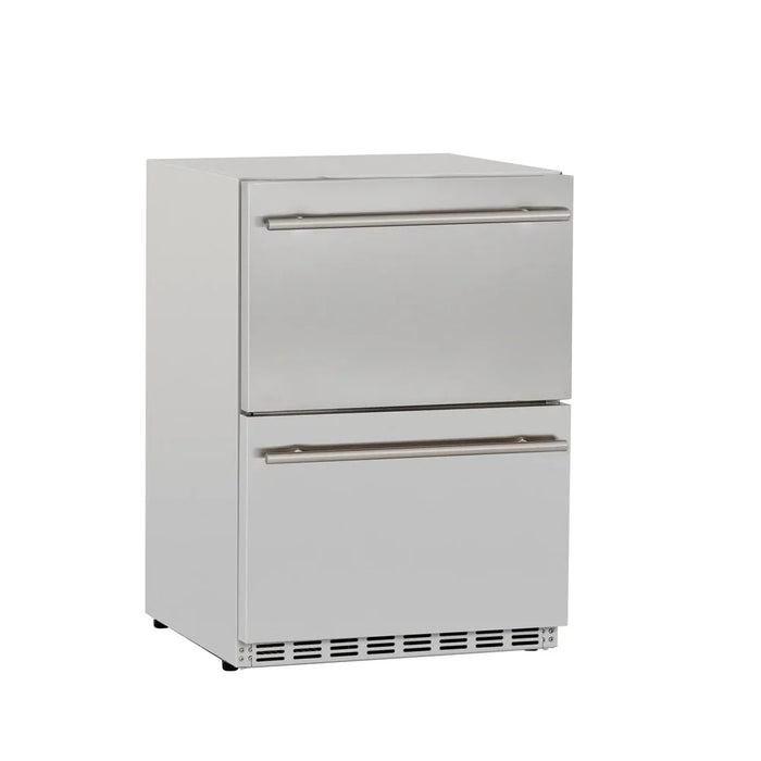 RCS Stainless Two Drawer Refrigerator-UL rated