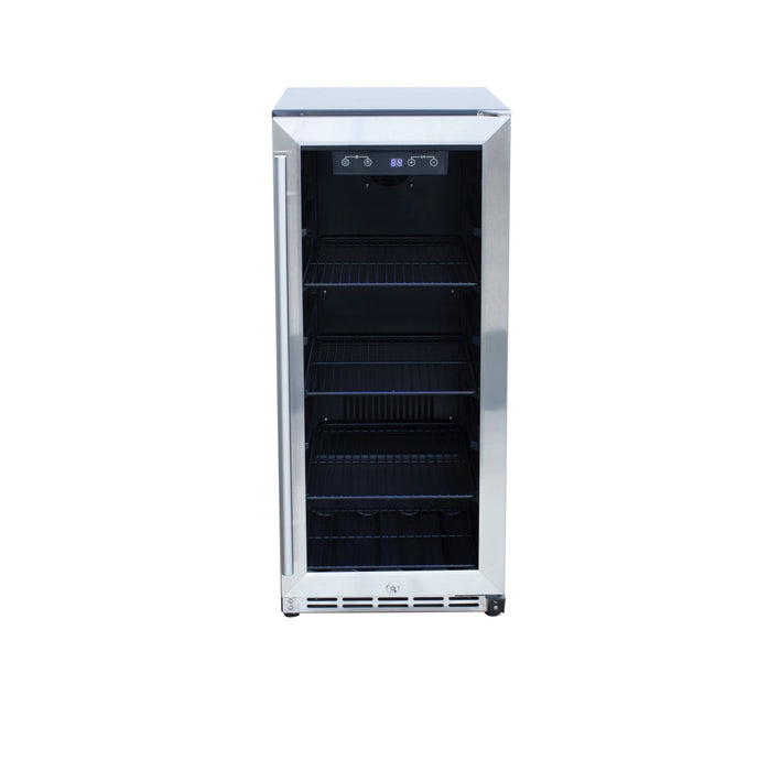 RCS 15 inch Stainless Refrigerator with Window