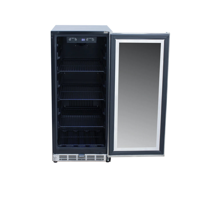 RCS 15 inch Stainless Refrigerator with Window