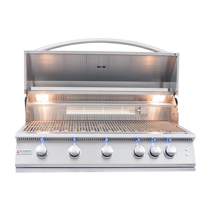 RCS 40 inch Premier "L" Series Built-In Grill w/ LED Light