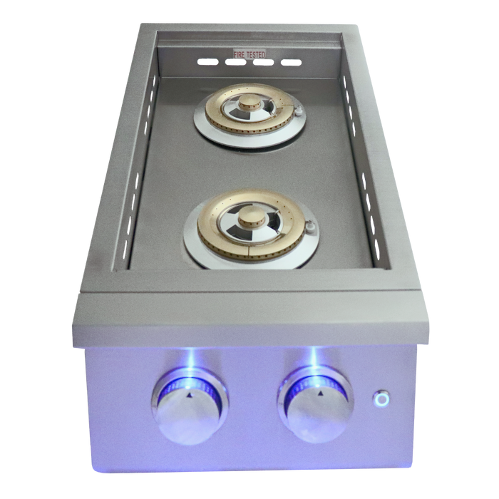 RCS Premier Series Double Side Burner with LED Lights