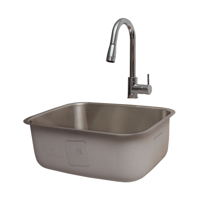 RCS Stainless Steel Undermount Sink & Faucet