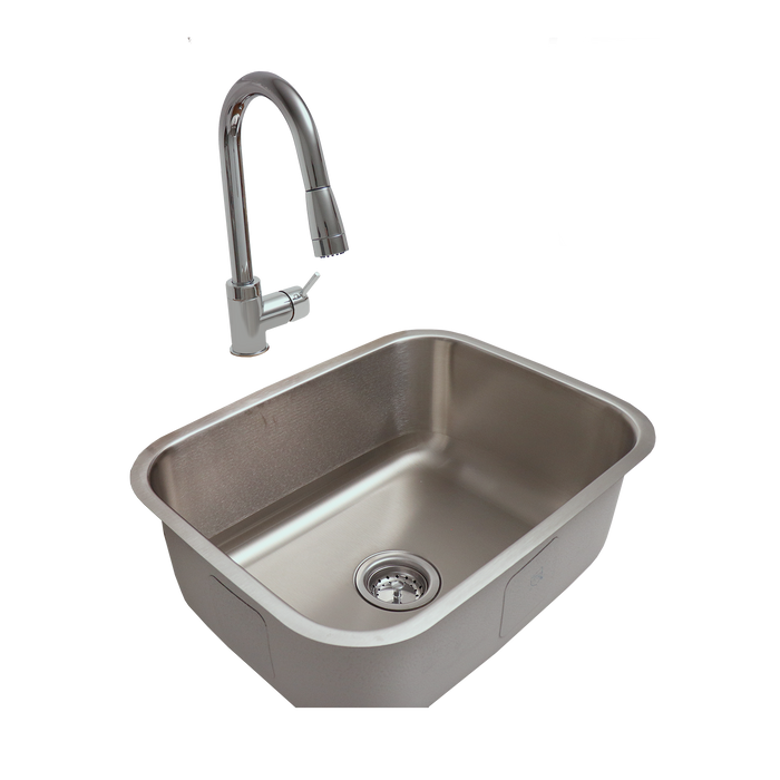 RCS Stainless Steel Undermount Sink & Faucet