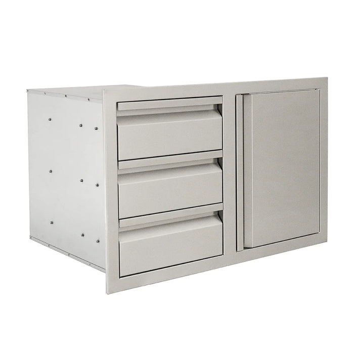 RCS The Valiant Series Triple Drawer with Single Door Combo