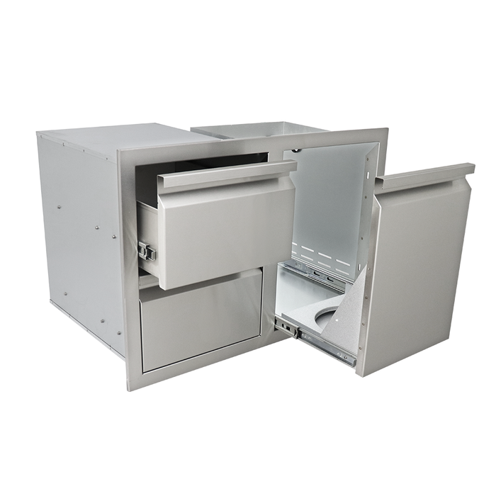 RCS The Valiant Series Dual Drawer / Propane Drawer Combo