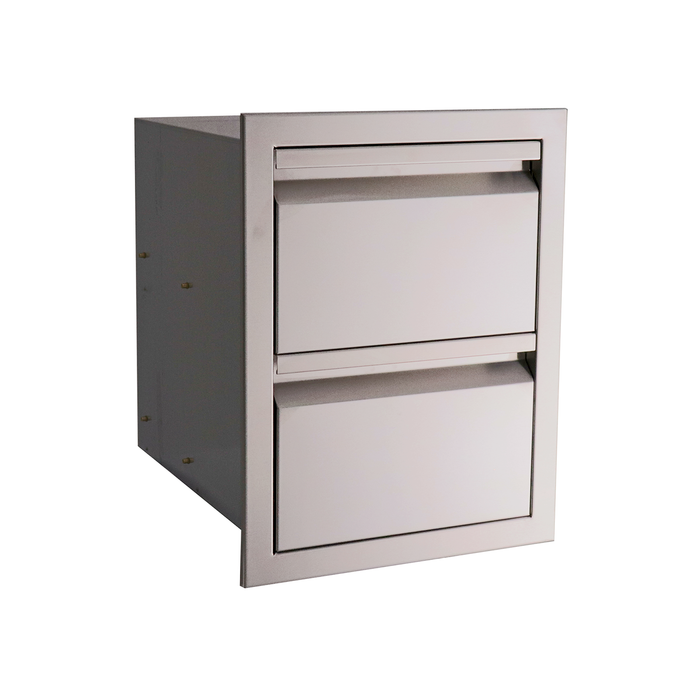 RCS The Valiant Series Stainless Steel Double Drawer