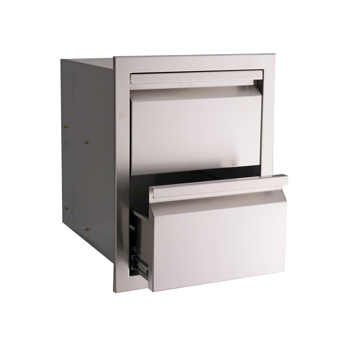 RCS The Valiant Series Stainless Steel Double Drawer