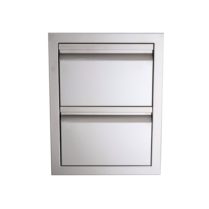 RCS The Valiant Series Stainless Steel Double Drawer